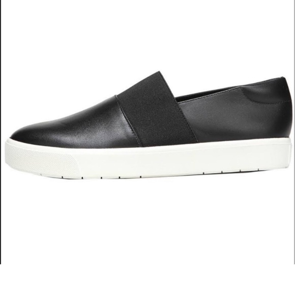 VINCE Corbin Black Leather Sneakers - Picture 2 of 9